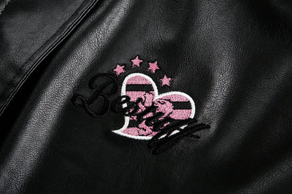 Pink! PU-LEATHER JACKET (WMNS)