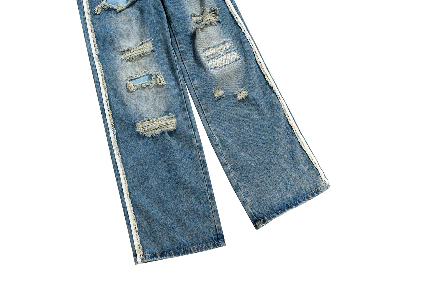 2XSTRIPED RIP-DENIM